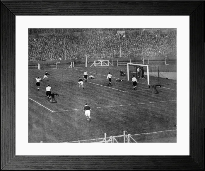 Framed Print : FA Cup final at Wembley. Manchester City 2 v Portsmouth 1. April 1934 Framed Print : FA Cup final at Wembley. Manchester City 2 v Portsmouth 1. April 1934