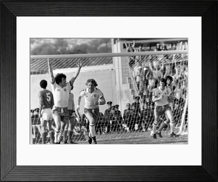 Framed Print : European Championship Qualifying match in Limassol Cyprus 0 v England 1