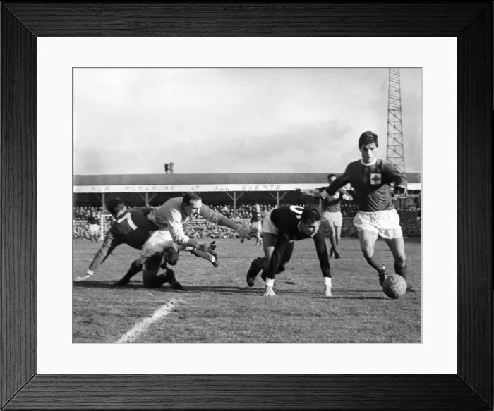 Framed Print : Action during the match between Northern Ireland and Scotland in Belfast Framed Print : Action during the match between Northern Ireland and Scotland in Belfast