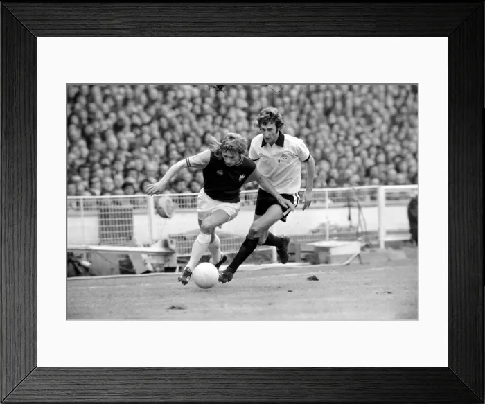 Framed Print : FA Cup Final at Wembley Stadium West Ham 2 v Fulham 0 Action from the match Framed Print : FA Cup Final at Wembley Stadium West Ham 2 v Fulham 0 Action from the match