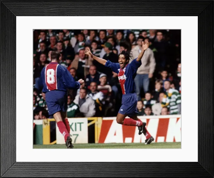 Framed Print : European Cup Winners Cup Second Round Second Leg match at Park Head November 1995 Framed Print : European Cup Winners Cup Second Round Second Leg match at Park Head November 1995
