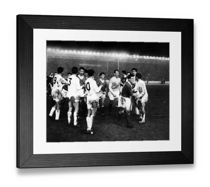 Framed Print : European Cup Winners Cup First Round First Leg match at White Hart Lane October 1962 Framed Print : European Cup Winners Cup First Round First Leg match at White Hart Lane October 1962