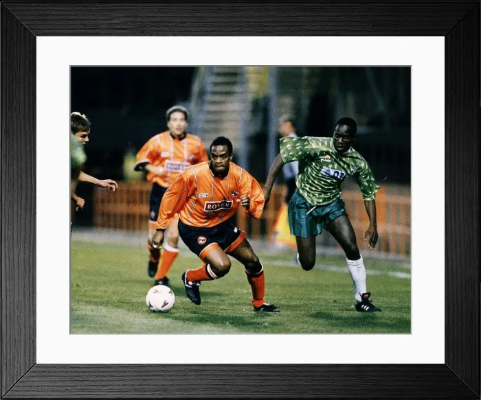 Framed Print : European Cup Winners Cup First Round First Leg match September 1994 Dundee United 3