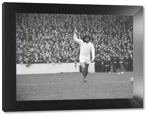 George Best Manchester United footballer April 1971 seen here during the match against