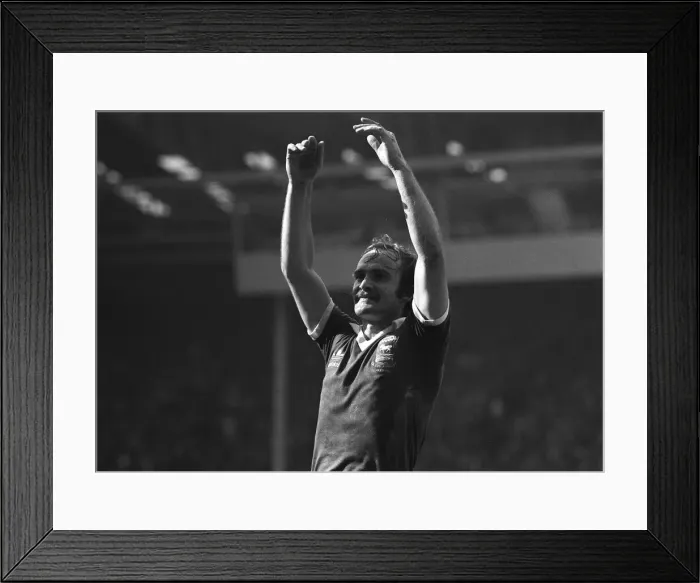 Framed Print : Mick Mills Ipswich Captain celebrates at Wembley 1978 after Ipswich had beaten Framed Print : Mick Mills Ipswich Captain celebrates at Wembley 1978 after Ipswich had beaten