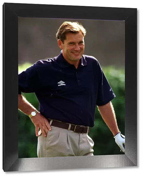 Glenn Hoddle England Manager plays golf June 1998 on rest day during the World Cup