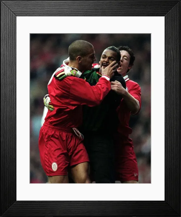 Framed Print : Euroean Cup Winners Cup Semi Final Second Leg at Anfield Liverpool 2 v Paris Saint