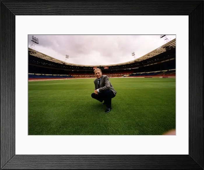 Framed Print : Bobby Moore former footballer and captain of England on the pitch at Wembley Framed Print : Bobby Moore former footballer and captain of England on the pitch at Wembley