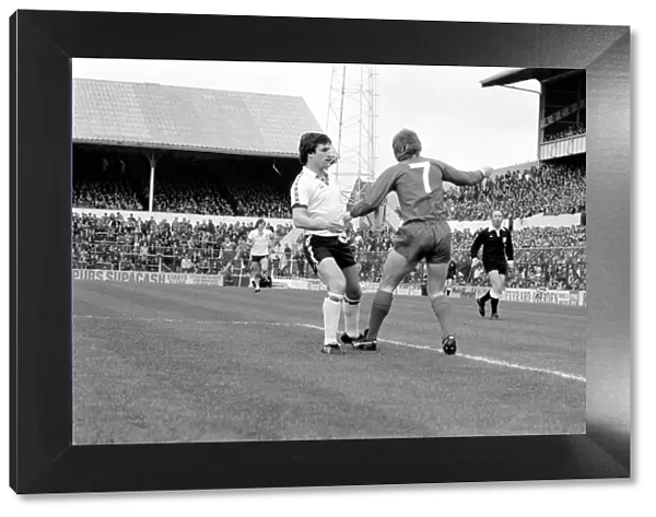 Tottenham Hotspur 2 v. Liverpool 0. March 1980 LF02-18-035 Local Caption Division