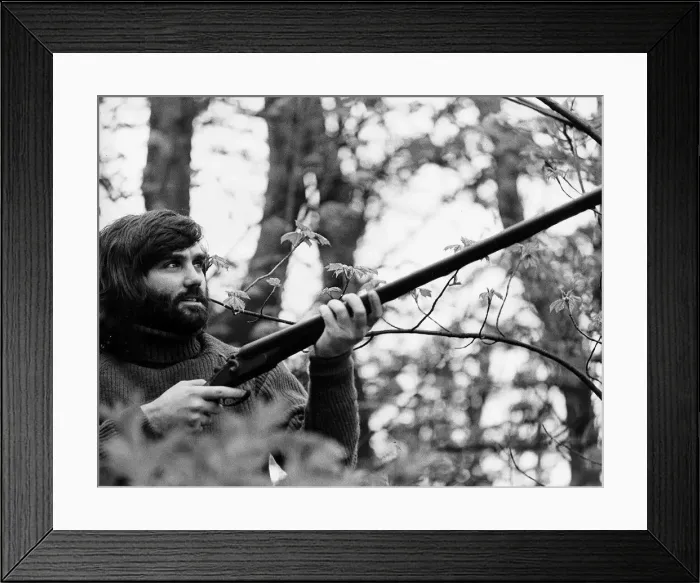Framed Print : George Best seen here playing the part of a country gentleman May 1974 Framed Print : George Best seen here playing the part of a country gentleman May 1974