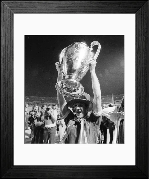 Framed Print : European Cup Final at the Stadio Olimpico in Rome May 1977 Liverpool 3 v Borussia