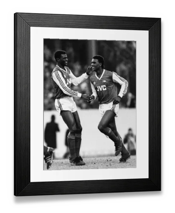 Framed Print : 1987 FA Cup Fourth Round Arsenal v Plymouth February 1987 Arsenal