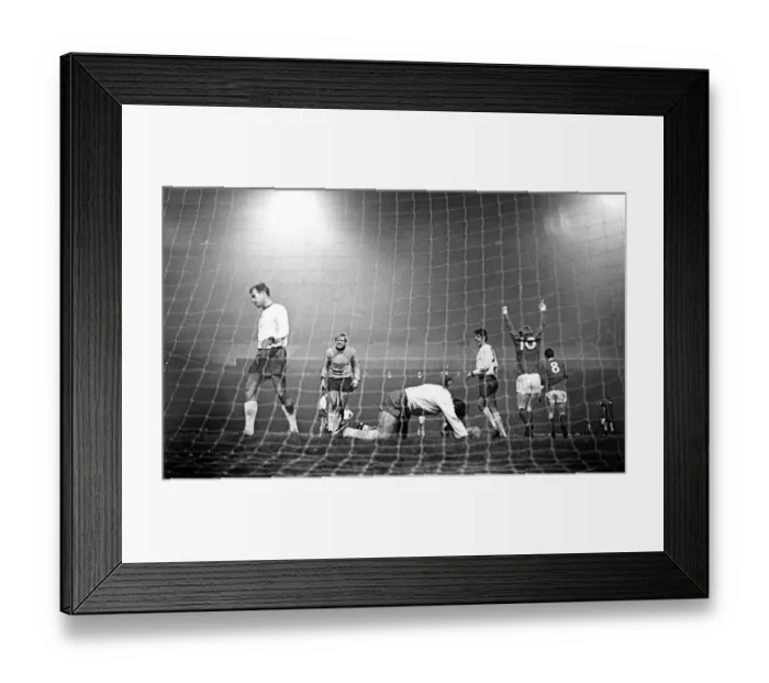 Framed Print : Manchester United v Rapid Vienna European Cup February 1969 Rapid Vienna players