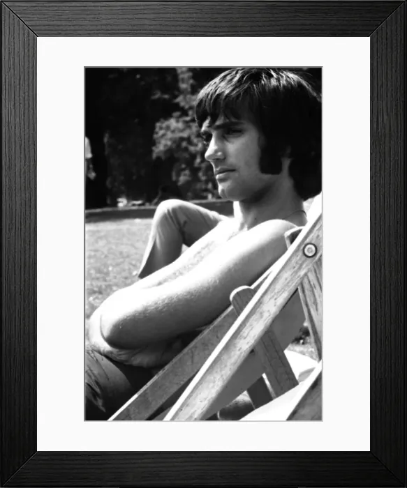 Framed Print : George Best April 1970 footballer making a TV documentary Framed Print : George Best April 1970 footballer making a TV documentary