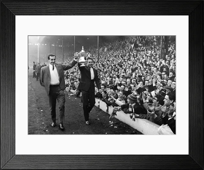 Framed Print : Liverpool v Inter Milanin the European Cup at Anfield April 1965 Two players