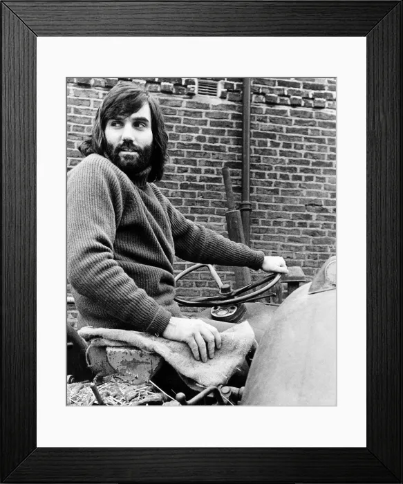 Framed Print : George Best seen here playing the part of a country gentleman May 1974 Framed Print : George Best seen here playing the part of a country gentleman May 1974