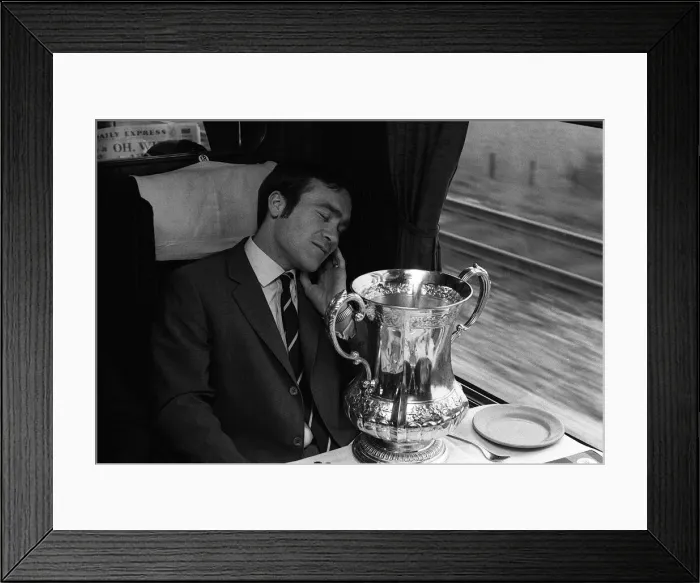 Framed Print : Chelseas Ron Harris has Sweat Dreams on his home on the train to London Framed Print : Chelseas Ron Harris has Sweat Dreams on his home on the train to London