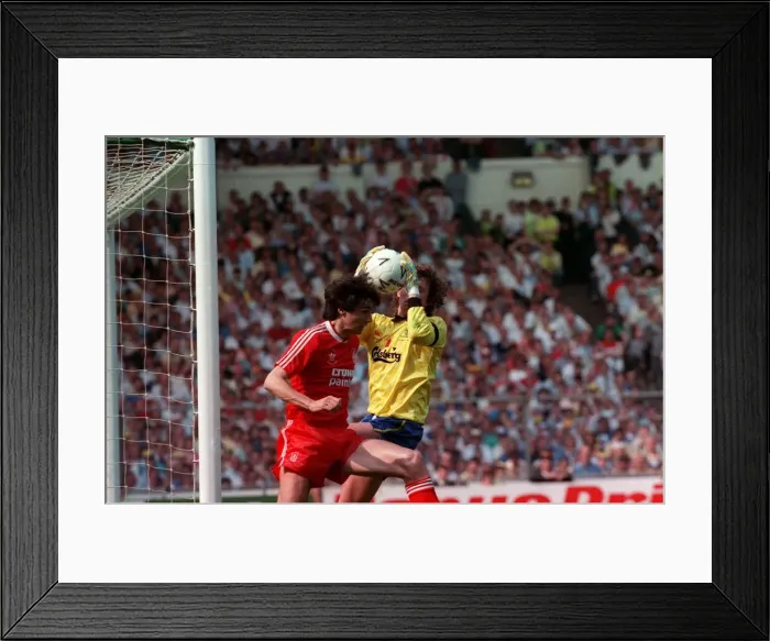 Framed Print : 1988 FA Cup Final at Wembley. Wimbledon 1 v Liverpool 0 May 1988 Wimbledon