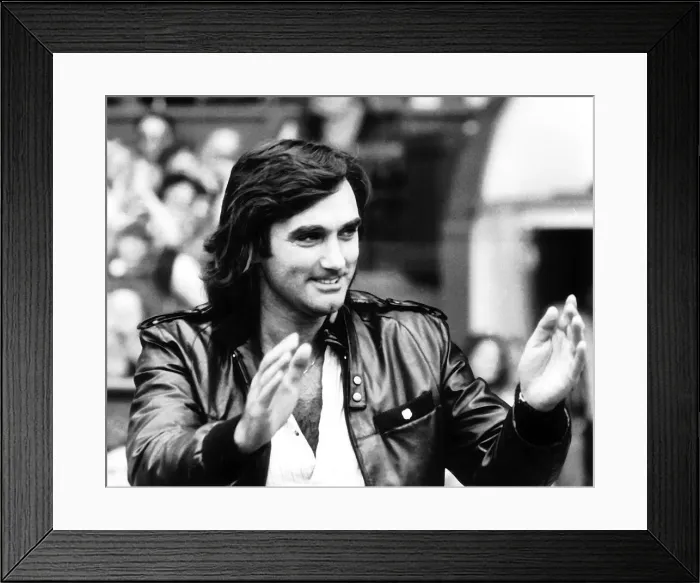 Framed Print : George Best former Manchester United footballer 1985 Framed Print : George Best former Manchester United footballer 1985