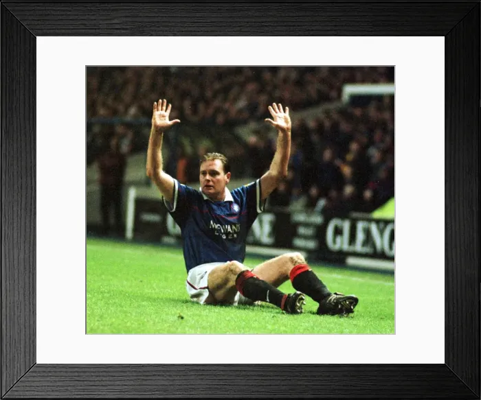 Framed Print : Rangers versus Motherwell 17th January 1998 Scottish football premier league Ibrox Framed Print : Rangers versus Motherwell 17th January 1998 Scottish football premier league Ibrox