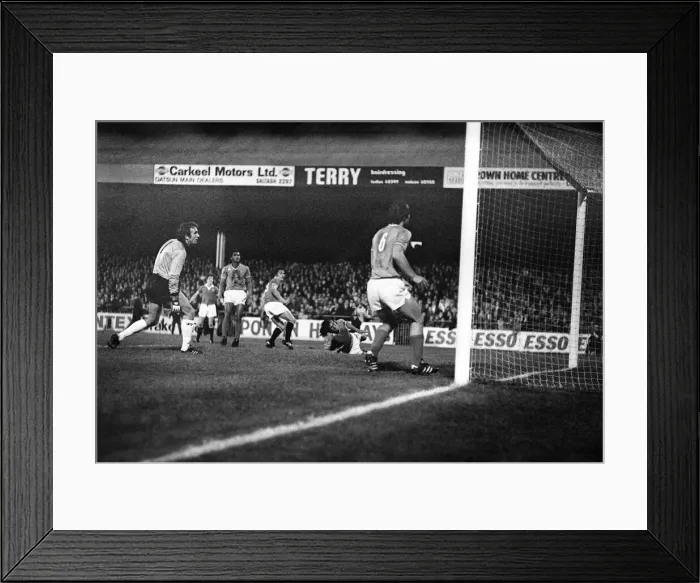 Framed Print : European Cup Winners Cup First Round Second Leg match at Old Trafford October 1977