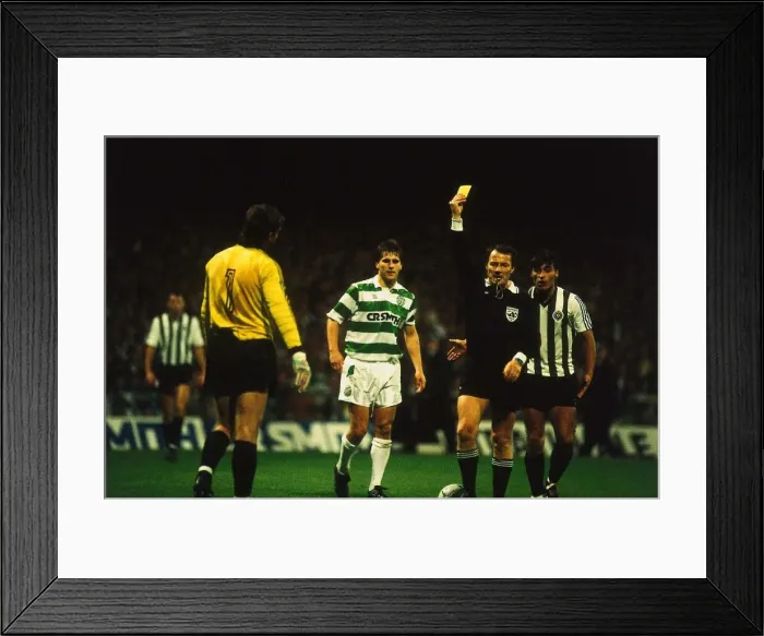 Framed Print : European Cup Winners Cup First Round Second Leg match at Park Head September 1989 Framed Print : European Cup Winners Cup First Round Second Leg match at Park Head September 1989