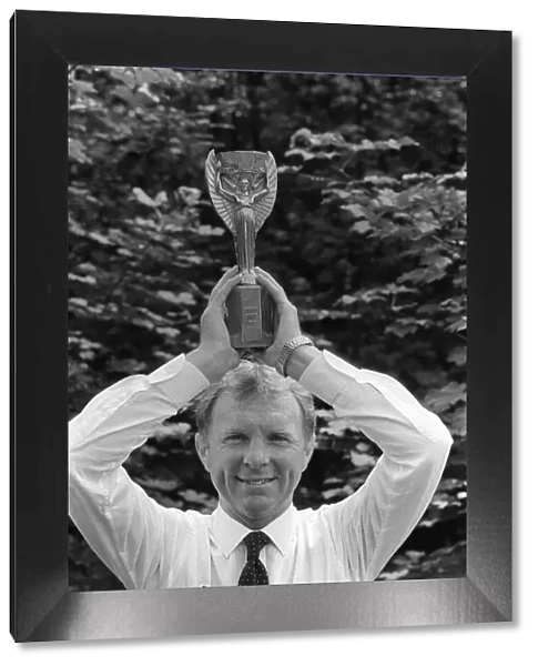 West Ham and England Footballer Bobby Moore with the the old Jules Rimet World Cup