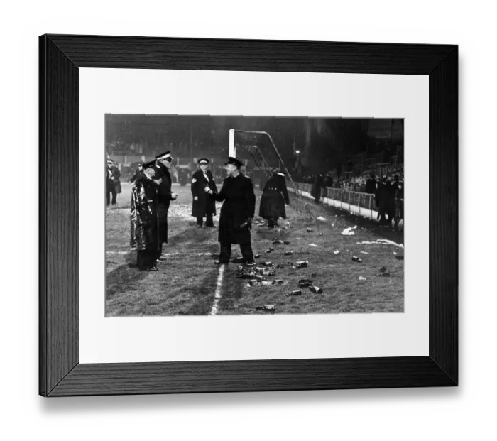 Framed Print : European cup winners Cup Semi Final Second leg at Anfield April 1966 Liverpool 2 v