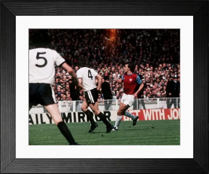 Framed Print : 1975 FA Cup Final at Wembley May 1975 West Ham United 2 v Fulham 0 West Framed Print : 1975 FA Cup Final at Wembley May 1975 West Ham United 2 v Fulham 0 West