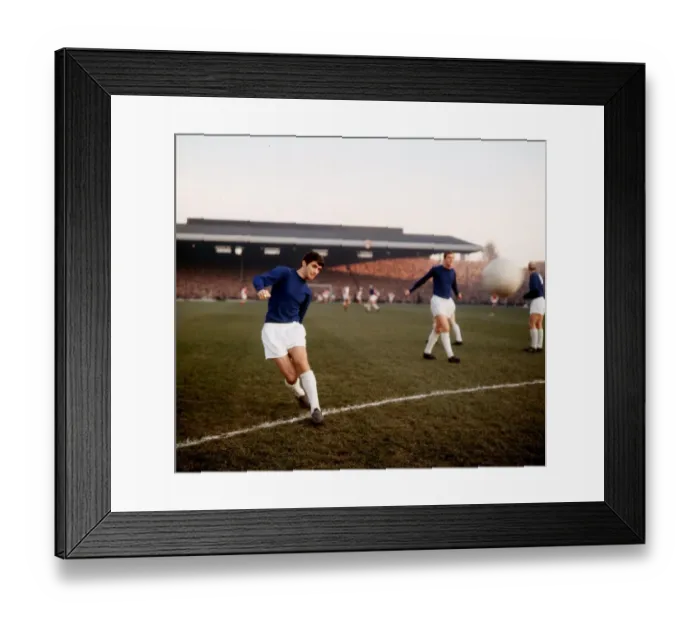 Framed Print : George Best 1964 Manchester United football Framed Print : George Best 1964 Manchester United football