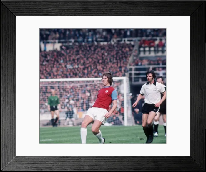 Framed Print : 1975 FA Cup Final at Wembley May 1975 West Ham United 2 v Fulham 0 Tommy Framed Print : 1975 FA Cup Final at Wembley May 1975 West Ham United 2 v Fulham 0 Tommy