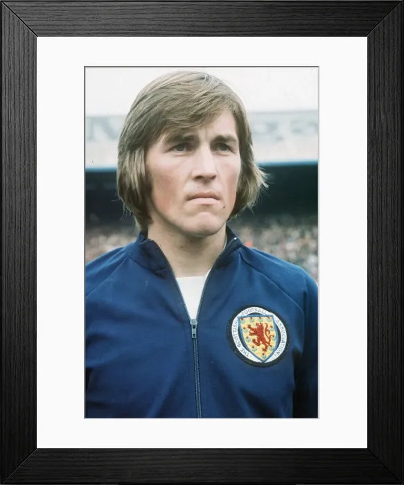 Framed Print : Kenny Dalglish 1975 Scotland football Framed Print : Kenny Dalglish 1975 Scotland football