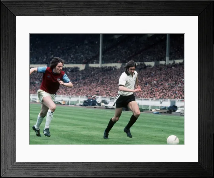 Framed Print : 1975 FA Cup Final at Wembley May 1975 West Ham United 2 v Fulham 0 McDowell Framed Print : 1975 FA Cup Final at Wembley May 1975 West Ham United 2 v Fulham 0 McDowell