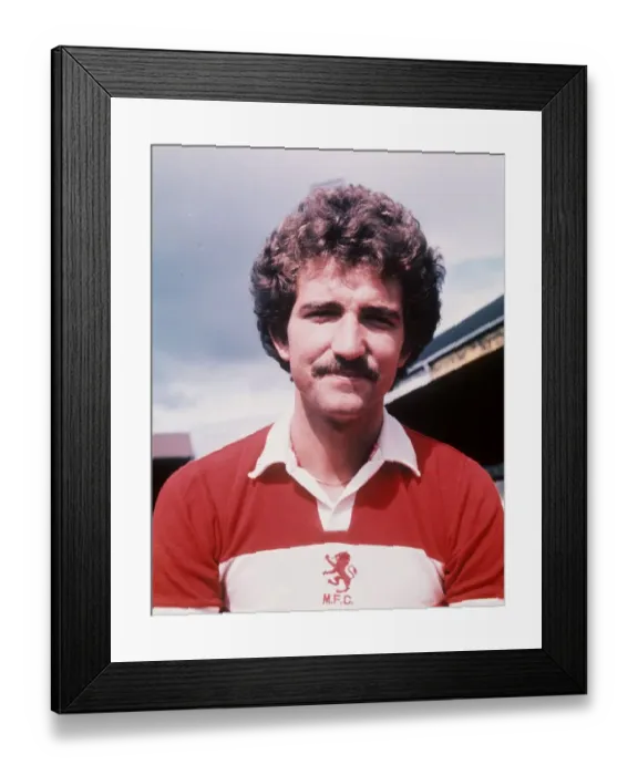 Framed Print : Graeme Souness Middlesbrough 1976 football