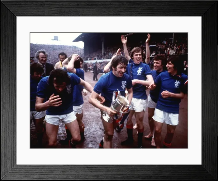 Framed Print : 1976 Scottish Cup Final at Hampden Park May 1976 Hearts of Midlothian v Rangers Framed Print : 1976 Scottish Cup Final at Hampden Park May 1976 Hearts of Midlothian v Rangers
