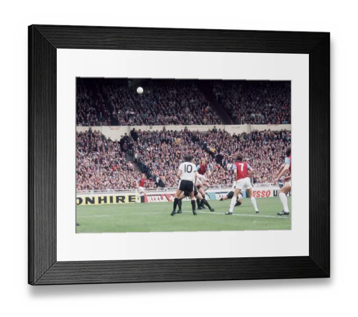 Framed Print : 1975 FA Cup Final at Wembley May 1975 West Ham United 2 v Fulham 0 Action Framed Print : 1975 FA Cup Final at Wembley May 1975 West Ham United 2 v Fulham 0 Action