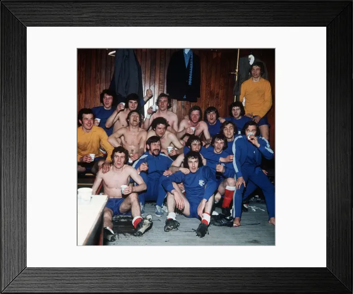 Framed Print : European Cup Winners cup Semi Final Second Leg at Ibrox April 1972 Rangers 2 v Framed Print : European Cup Winners cup Semi Final Second Leg at Ibrox April 1972 Rangers 2 v