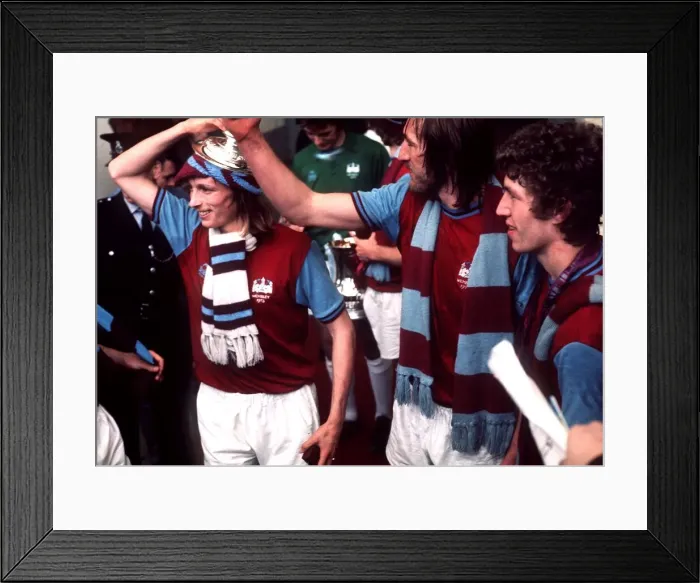 Framed Print : 1975 FA Cup Final at Wembley May 1975 West Ham United 2 v Fulham 0 West Ham Framed Print : 1975 FA Cup Final at Wembley May 1975 West Ham United 2 v Fulham 0 West Ham