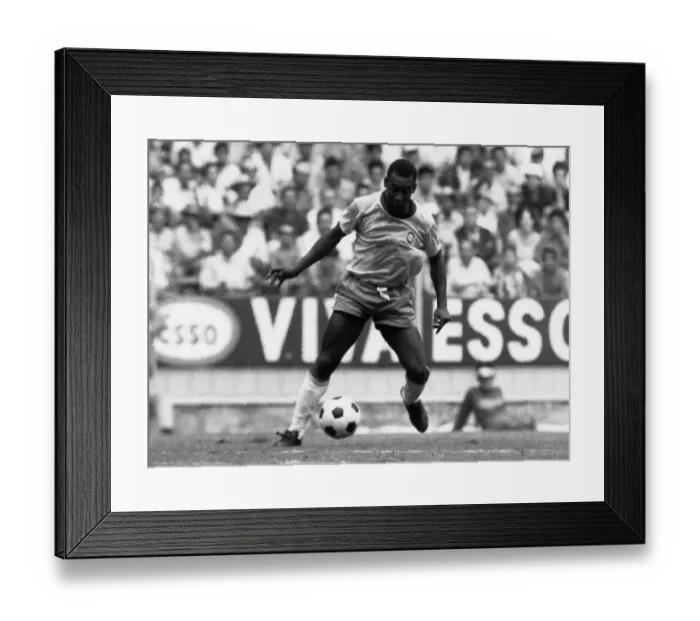 Framed Print : Pele Brazil football