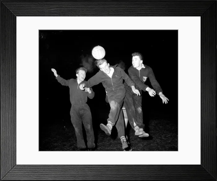 Framed Print : Bexley Heath Colts players in training. March 1956 Framed Print : Bexley Heath Colts players in training. March 1956