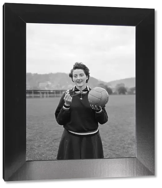 Beryl Pugh one of a handful of women Football Association referees. November 1956