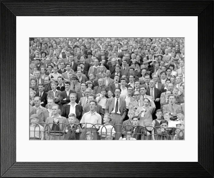 Framed Print : Chelsea supporters seen here in the stands at Stamford Bridge Framed Print : Chelsea supporters seen here in the stands at Stamford Bridge