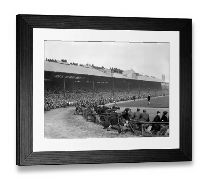 Framed Print : Chelsea v Arsenal April 1953 Stamford Bridge was sold out for Saturdays game