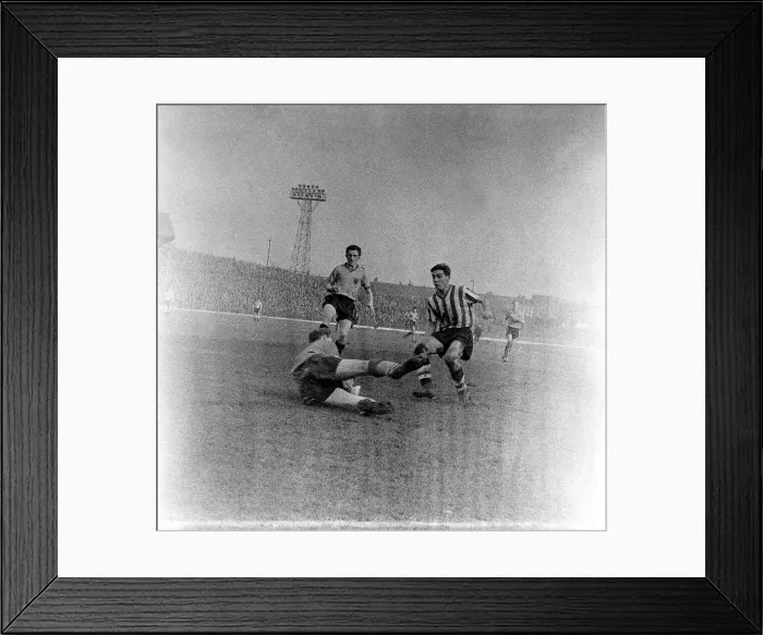 Framed Print : Sheffield United v Watford football match at Bramhall Lane 1960