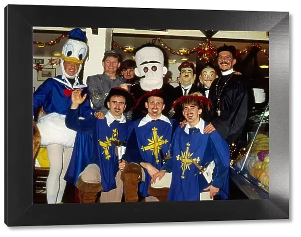 Hearts team Christmas fancy dress party December 1988