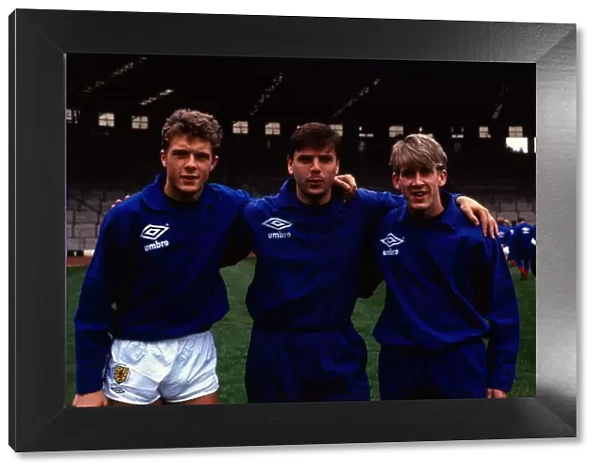 Derek Whyte with Graeme Sharp & Gary Mackay 1987