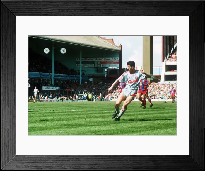 Framed Print : Liverpool striker Ian Rush scores against Crystal Palace in the 1990 FA Cup Semi Final Framed Print : Liverpool striker Ian Rush scores against Crystal Palace in the 1990 FA Cup Semi Final