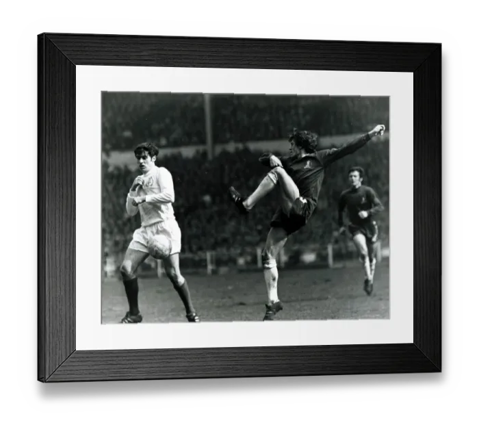 Framed Print : 1970 FA Cup Final Chelsea v Leeds Eddie McCreadie clears from Peter Lorimer Framed Print : 1970 FA Cup Final Chelsea v Leeds Eddie McCreadie clears from Peter Lorimer