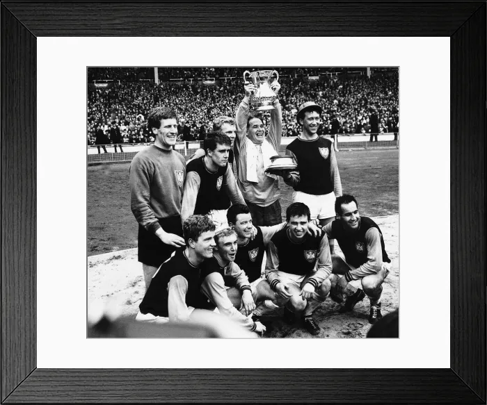 Framed Print : FA Cup Final West Ham United FC Football winners after beating Preston North End