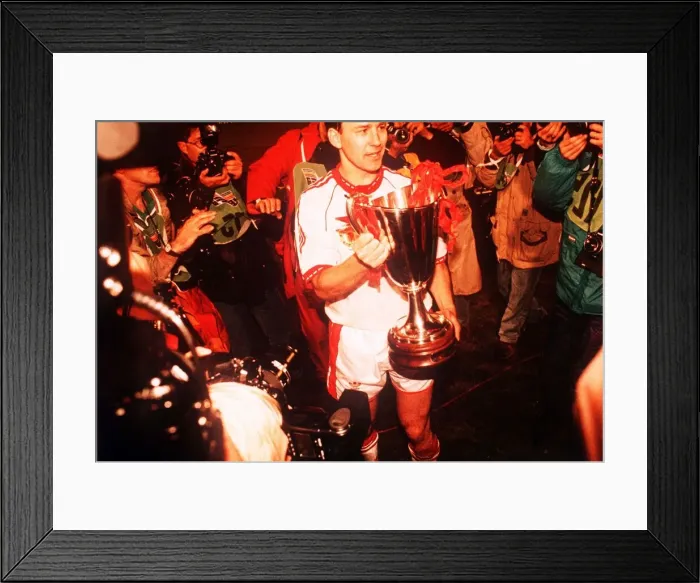 Framed Print : European Cup Winners Cup Final in Rotterdam May 1991 Manchester United 2 v